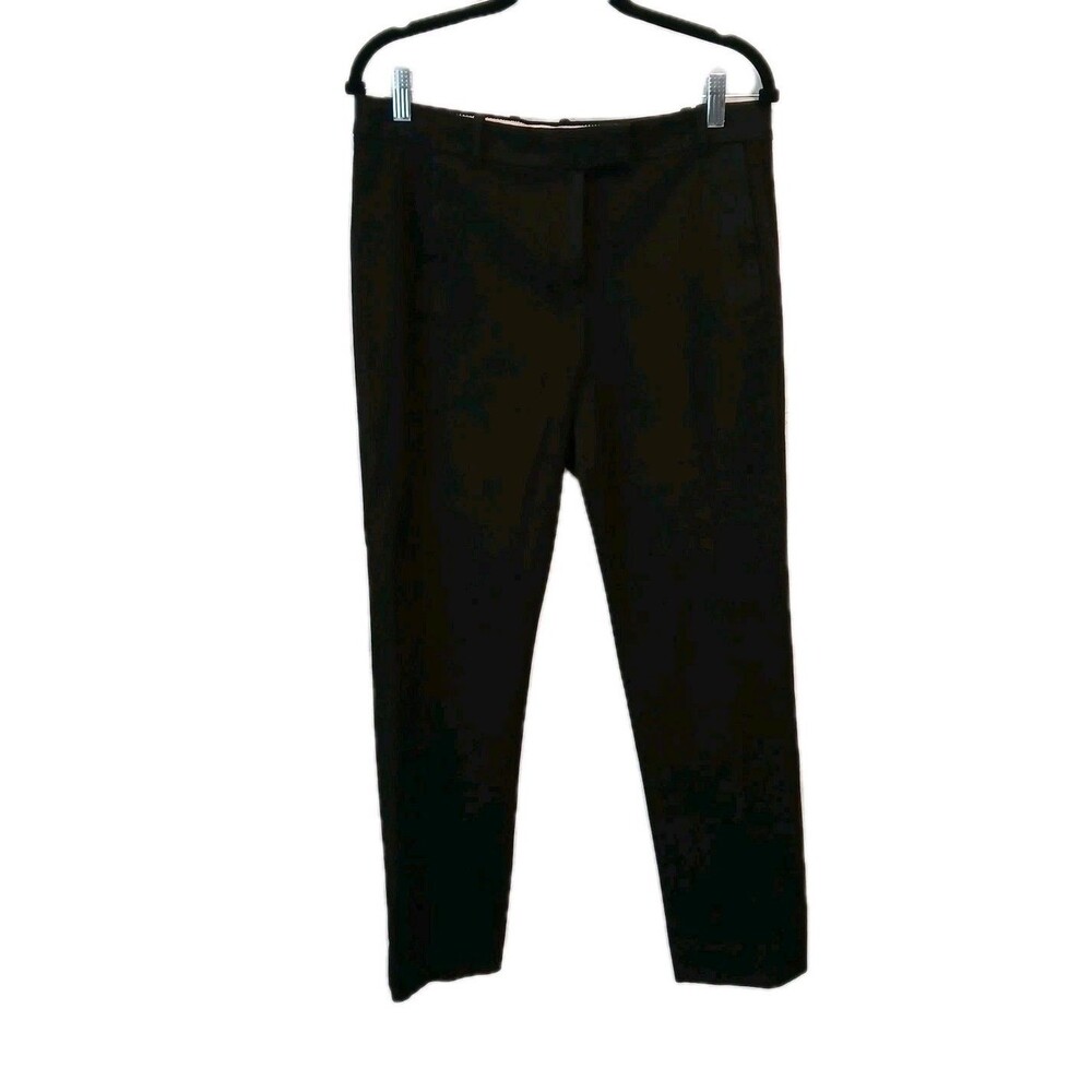 J Crew Women's Maddie Dress Pants Black Size  8 Preppy Classic Stretch Office